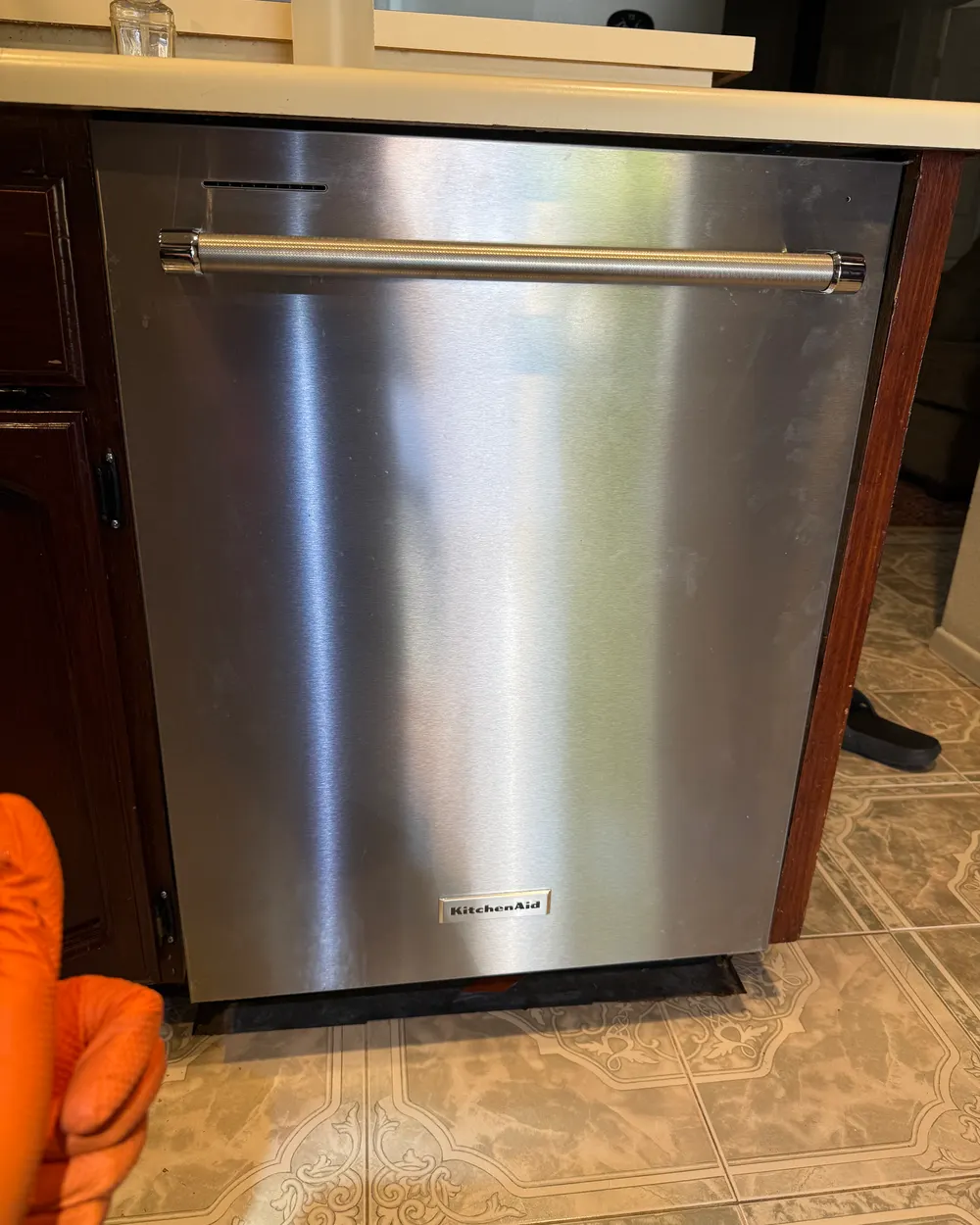 KitchenAid dishwasher serviced during routine maintenance in Escondido