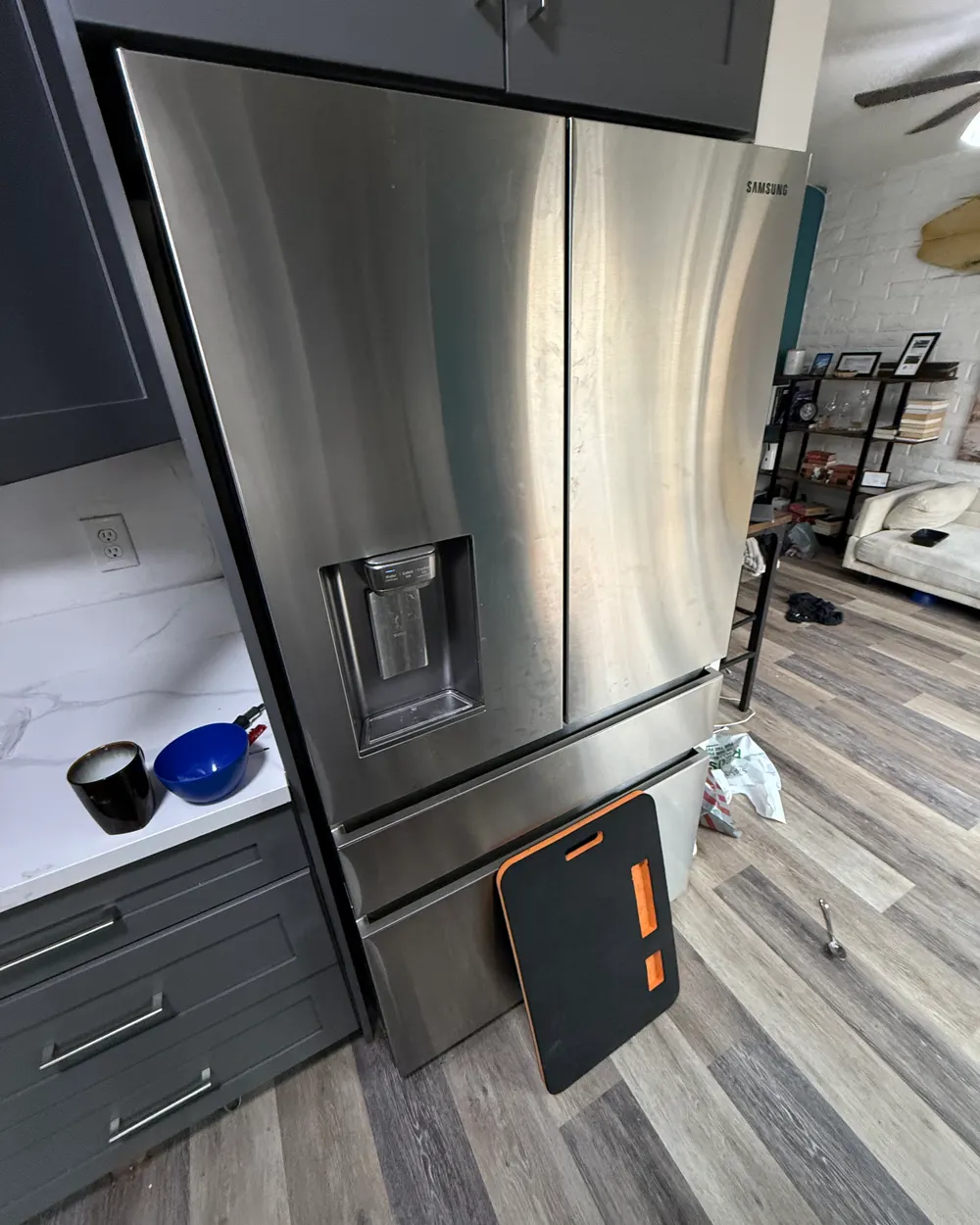 Samsung French-door refrigerator serviced on a repair call in Escondido