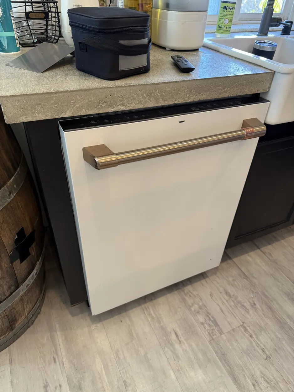 Panel-ready Café dishwasher serviced during an Escondido house call