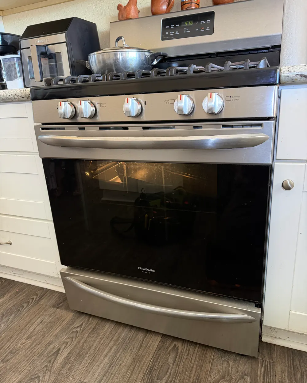 Frigidaire Gallery gas range serviced in a North County home