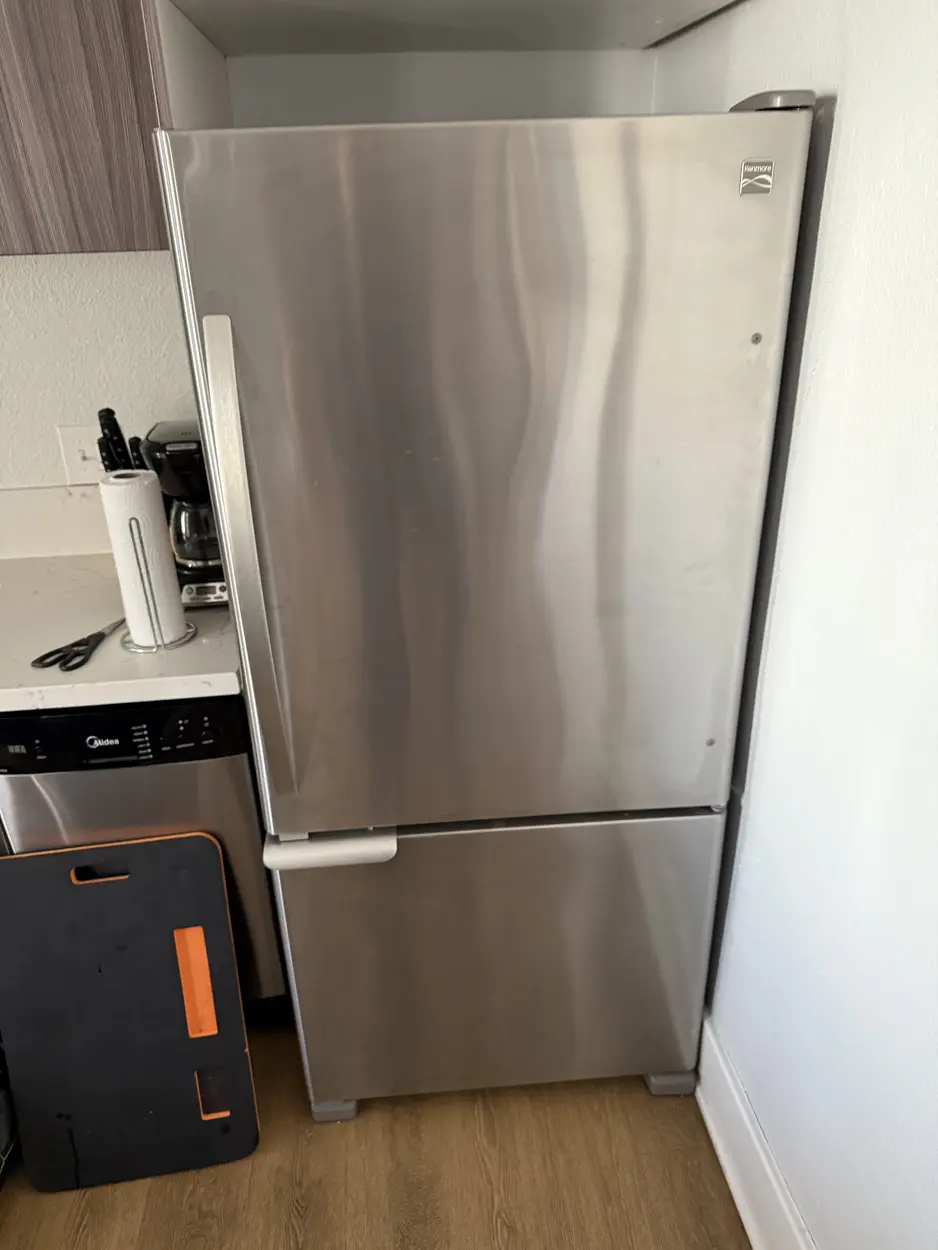 Kenmore French-door refrigerator serviced in a San Marcos kitchen