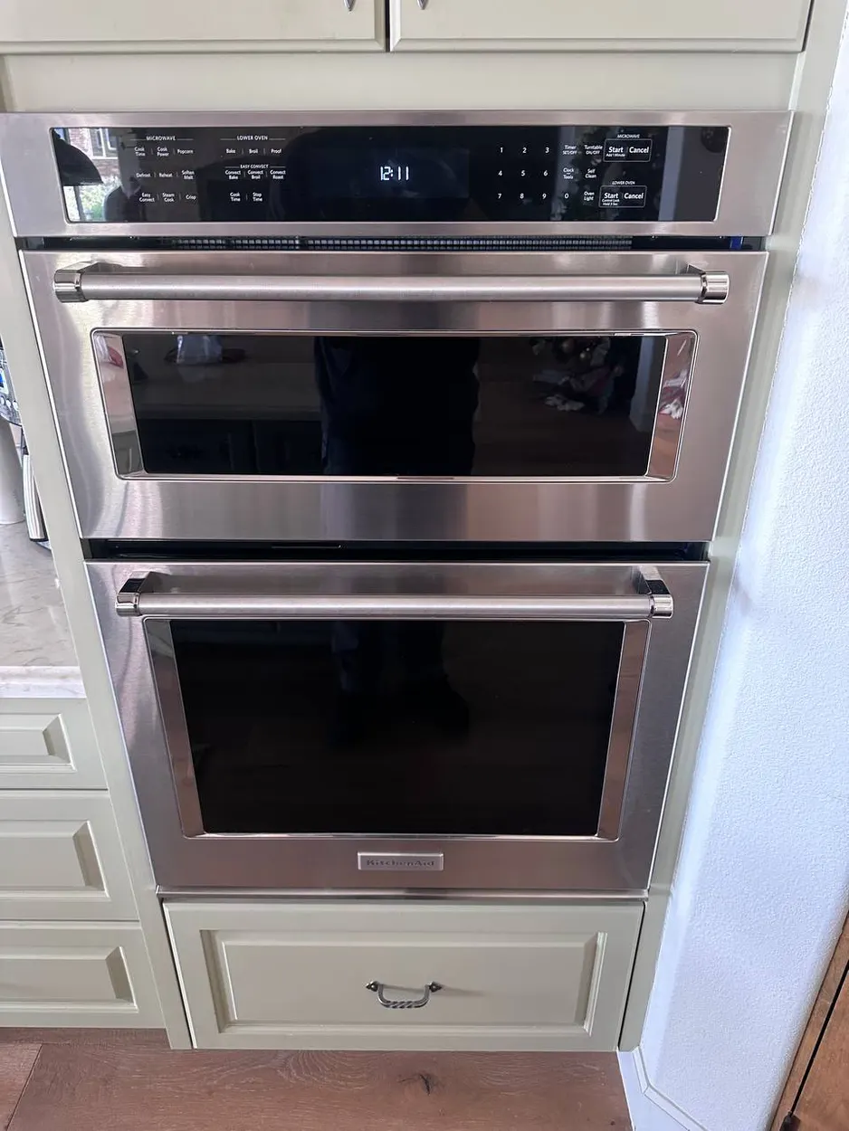 KitchenAid wall oven and microwave combo serviced in an Escondido home