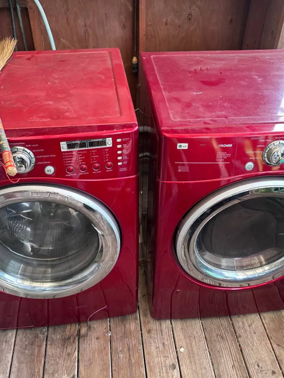 LG washer and dryer pair serviced in a San Marcos home