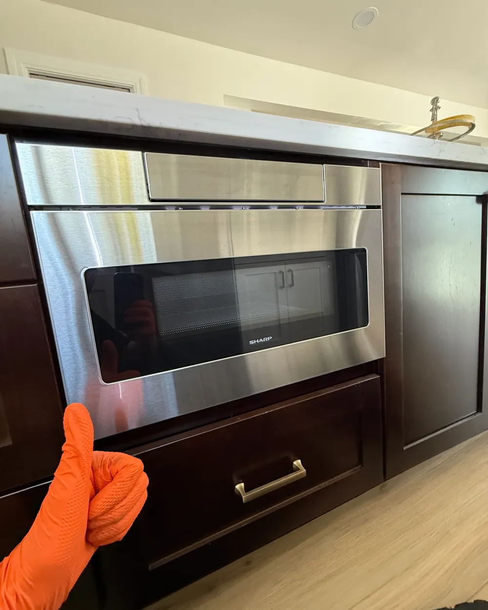 Drawer microwave serviced in an Escondido kitchen