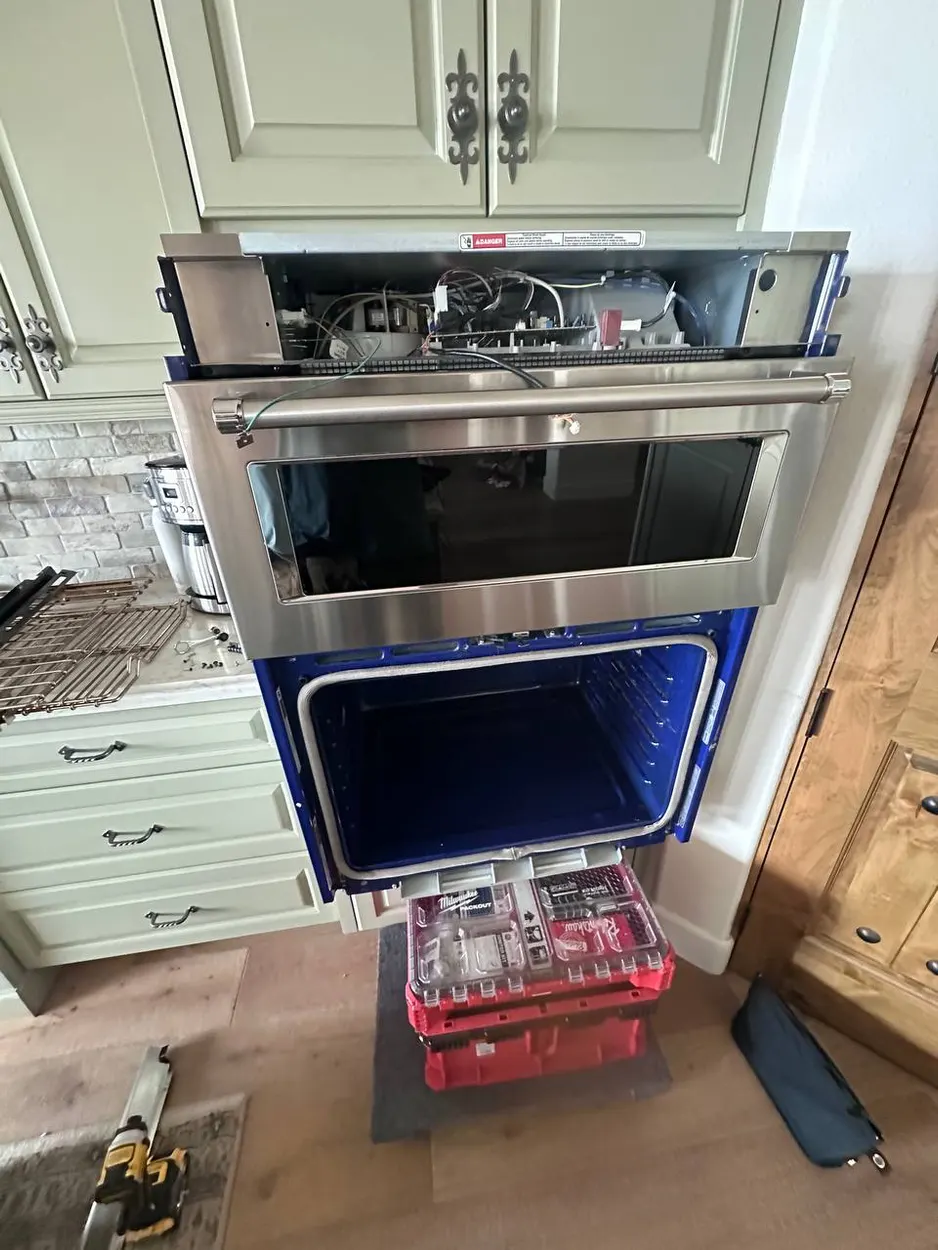Wall oven serviced during a repair in San Marcos
