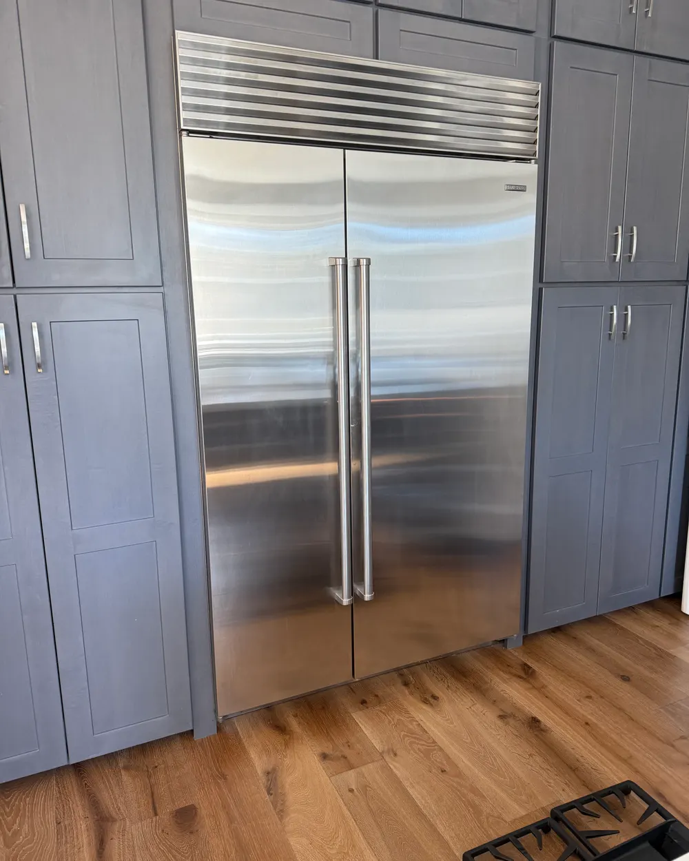 Built-in French-door refrigerator serviced in an Escondido kitchen