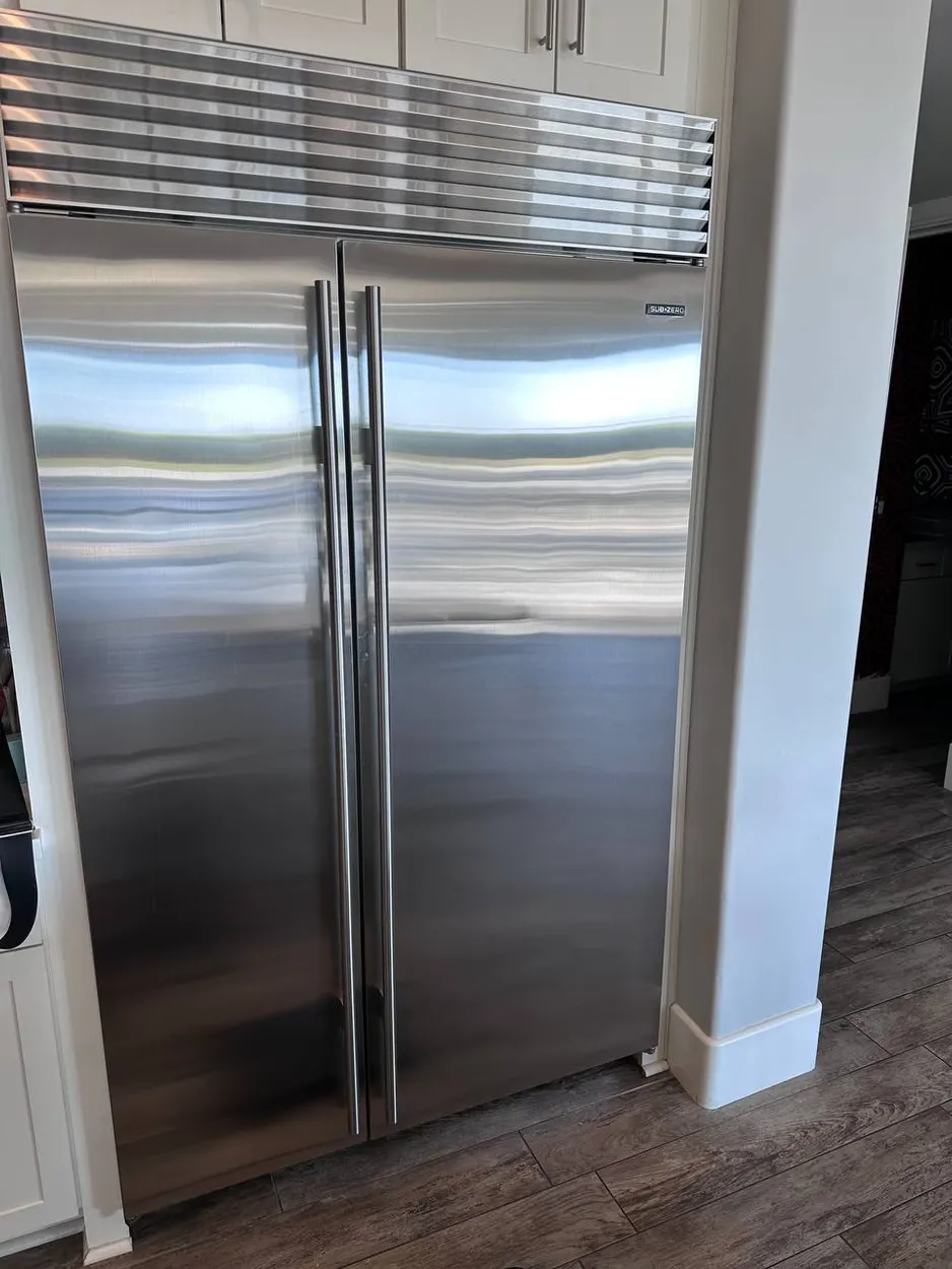 Built-in Sub-Zero refrigerator diagnosed during a North County service call