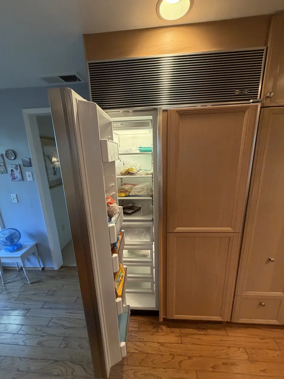 Panel-ready Sub-Zero built-in refrigerator serviced in a North County home